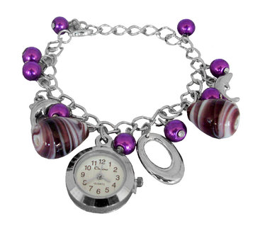 Bedel horloge violet